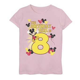 Girls 7-16 Disney's Mickey Mouse 8th Birthday Girl Tee