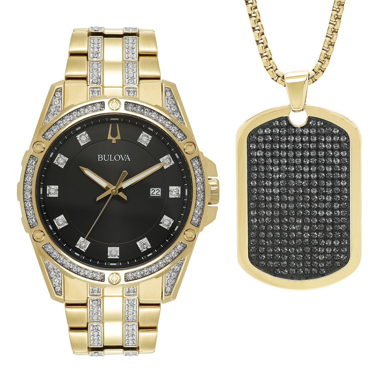 all gold bulova watch