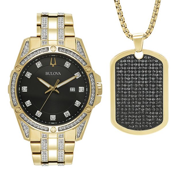 Bulova on sale crystal watch