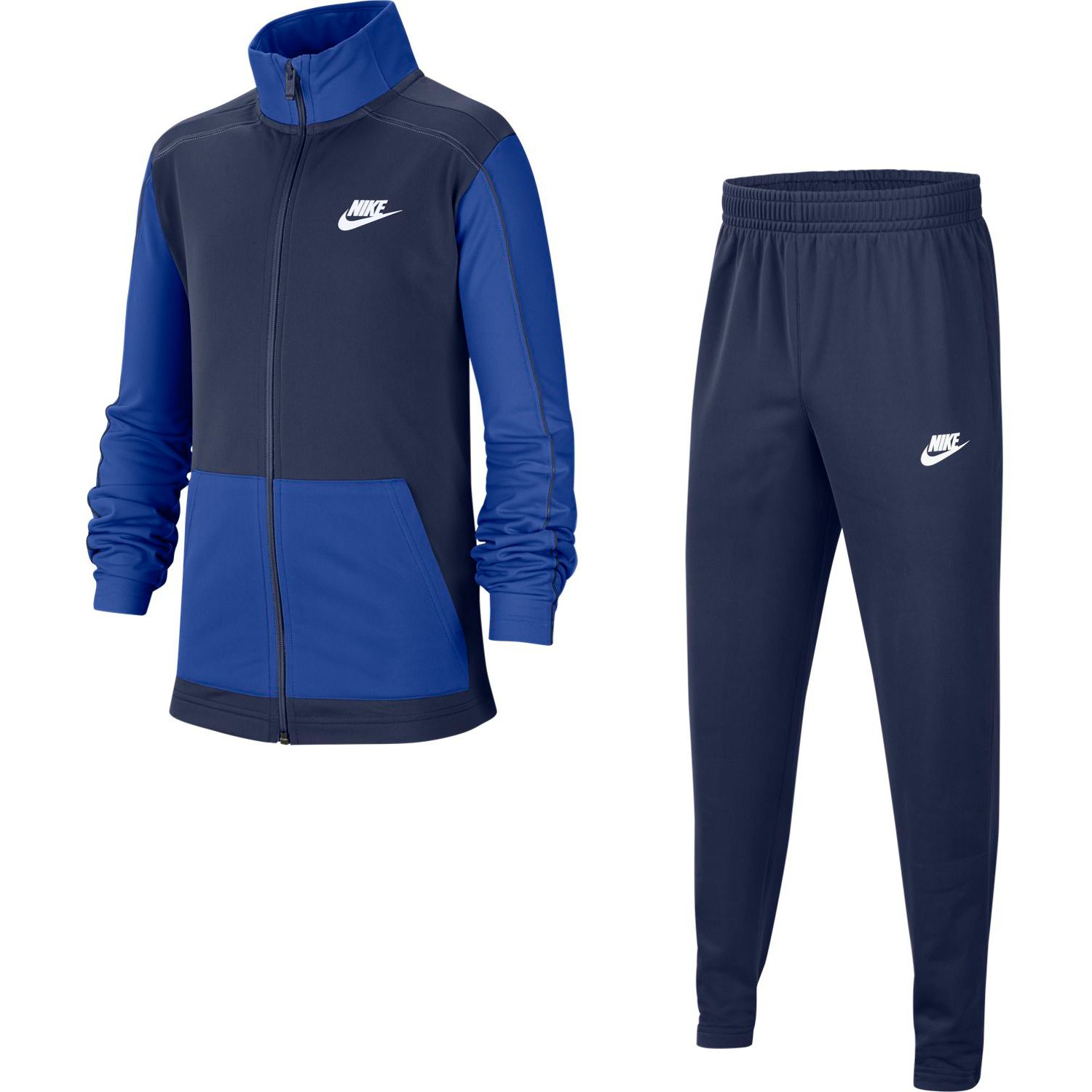 blue nike tracksuit boys