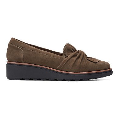clarks sharon dasher black suede