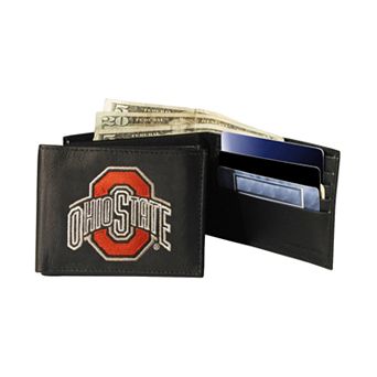 Ohio State University Buckeyes Bifold Leather Wallet