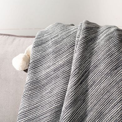 Safavieh Orie Pom Pom Throw