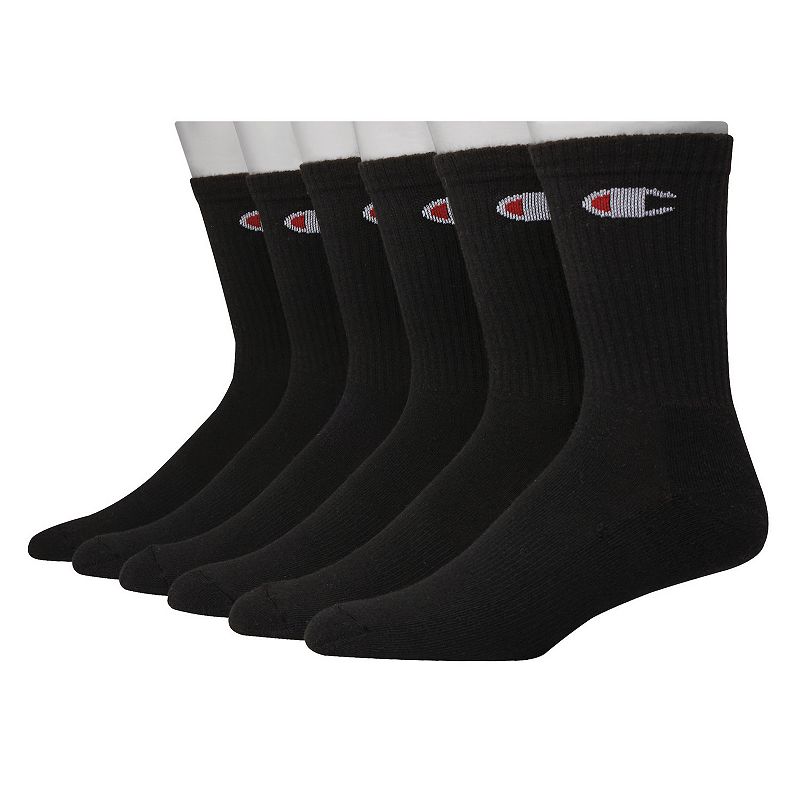 Big & Tall Champion 6-pack Basic Performance Crew Socks, Mens, Size: 12-15