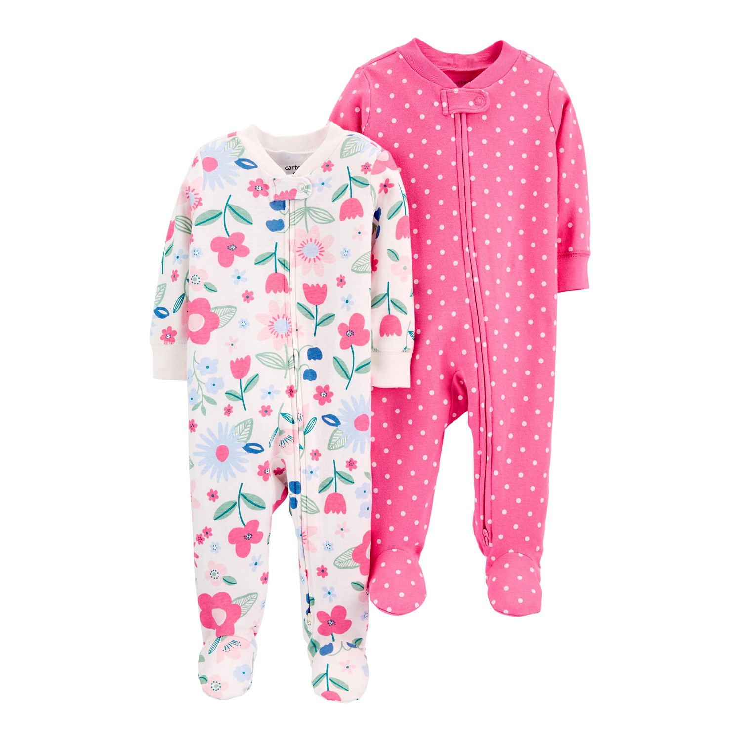 carters baby girl sleepers