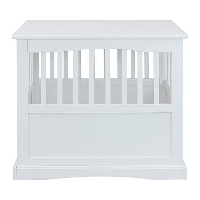 Casual Home Small Wood Pet Crate End Table