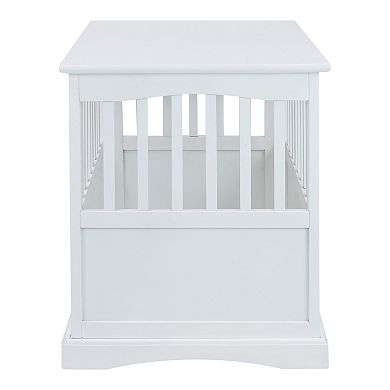 Casual Home Small Wood Pet Crate End Table