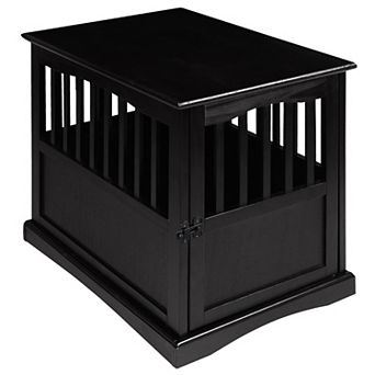 Casual Home Small Wood Pet Crate End Table