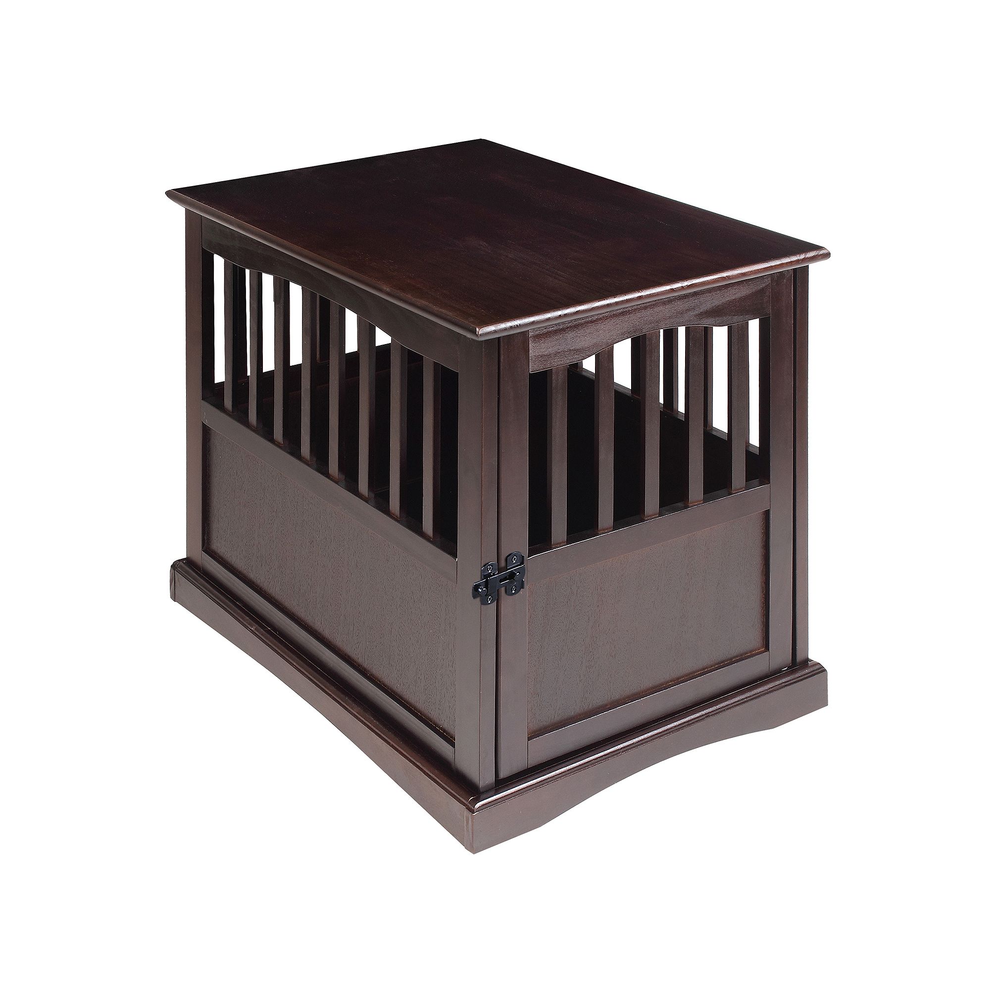 Casual Home Small Wood Pet Crate End Table, Brown
