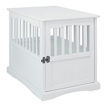 Casual Home Small Wood Pet Crate End Table