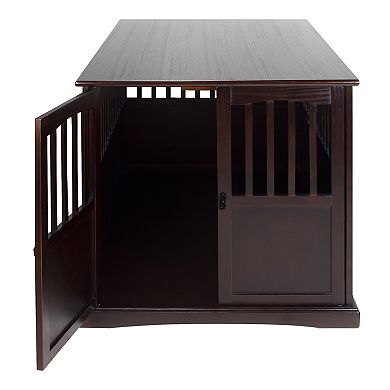 Casual Home Wooden XL Pet Crate End Table
