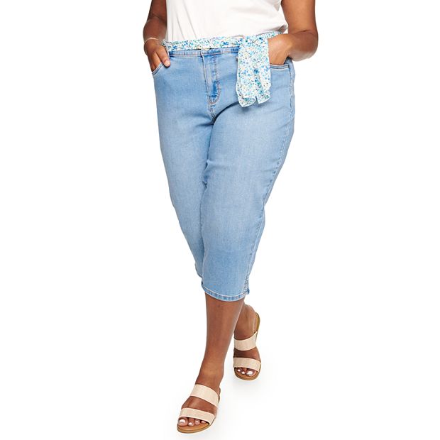 Kohls capri store pants plus size