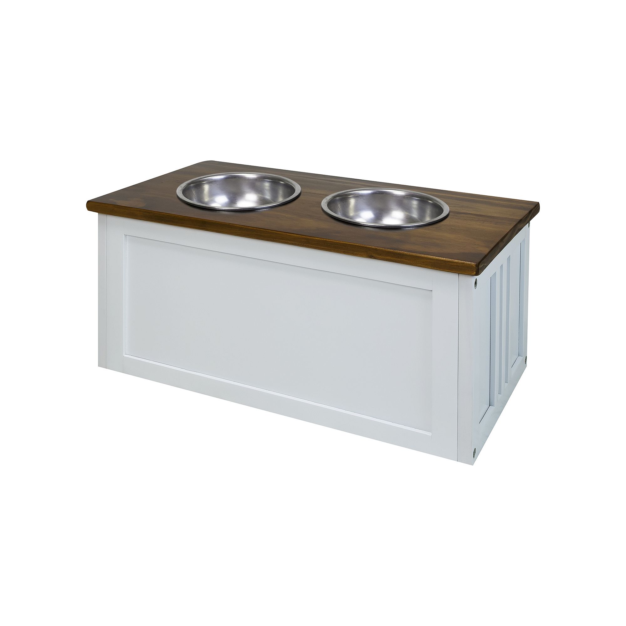 Casual Home Pet Feeder Storage Stand, Brown