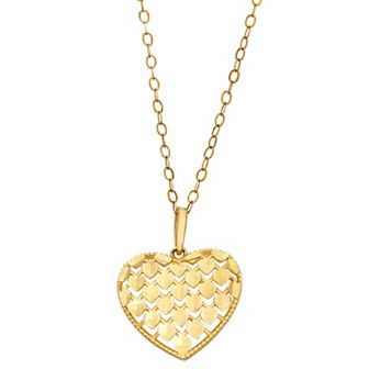 10k Gold Heart Pendant