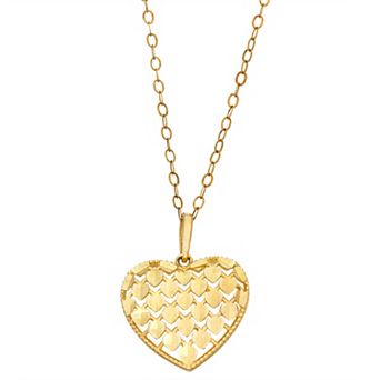 10k Gold Heart Pendant
