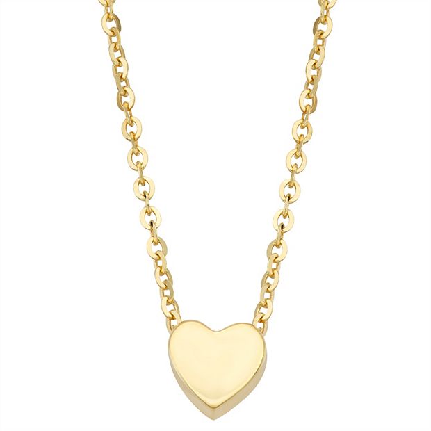 Kohls gold clearance heart necklace