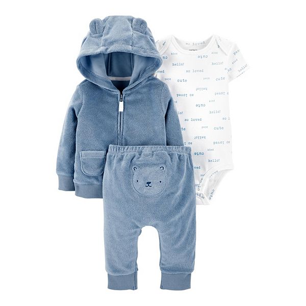 Baby Boy Carter's 3-Piece Bear Little Jacket Set