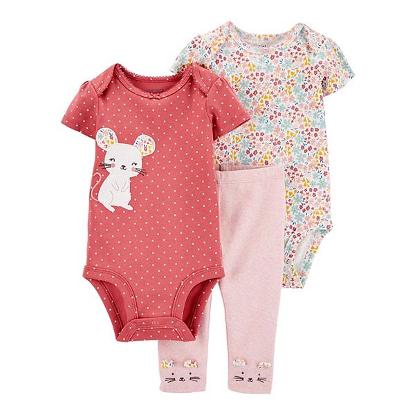 Baby Girl Carter's 3-Piece Mouse Little Character Set