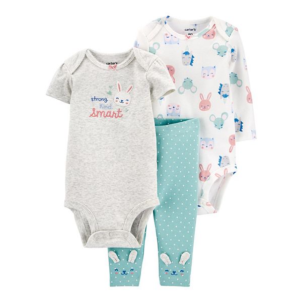 Baby Carter's 3-Piece Bunny Little Character Set