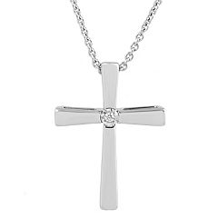 Diamond Sparkle Necklaces Jewelry Kohl S - roblox cross necklace