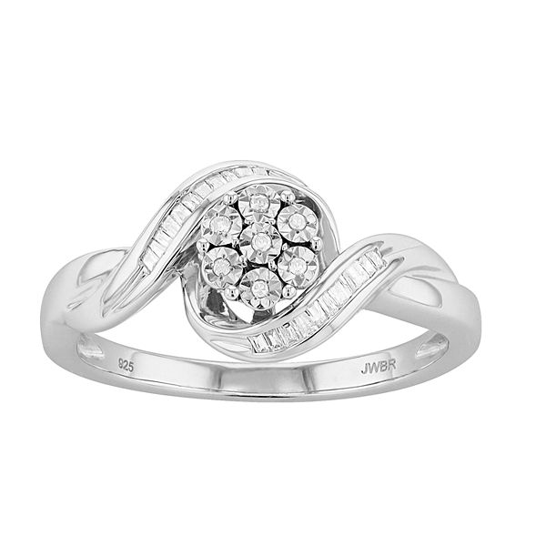 Kohl's sterling silver diamond on sale rings