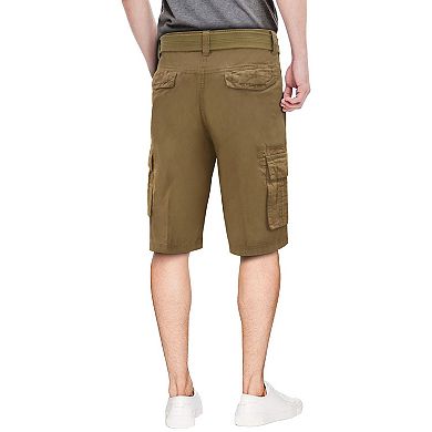 Men's RawX Regular-Fit Belted Cargo Shorts