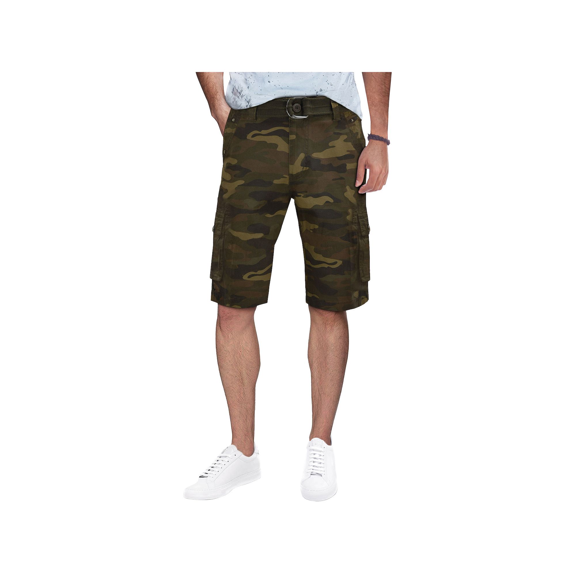 Mens RAW X by Xray Regular-Fit Belted Sleek Cargo Shorts, Size: 30 X 32, B