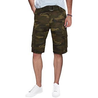Men's RAW X by Xray Regular-Fit Belted Sleek Cargo Shorts