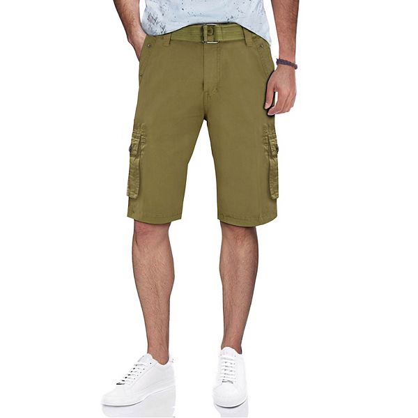 Men's RawX Regular-Fit Belted Cargo Shorts