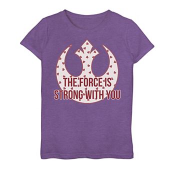 Girls 7-16 Star Wars "Force is Strong With You" Graphic Tee