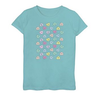 Girls 7-16 Star Wars Valentine's Day Candy Hearts Love Tee