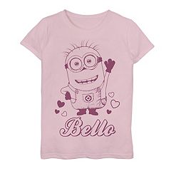 Girls 7-16 Despicable Me Minions Phil Says Bello Tee