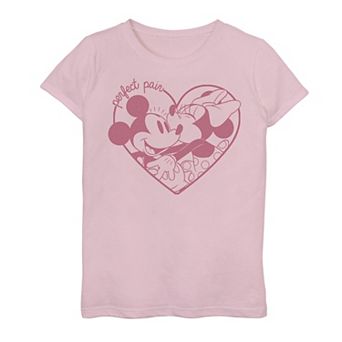 Girls 7-16 Disney's Mickey And Minnie Mouse Perfect Pair Valentine's Day Tee