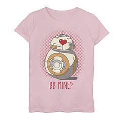 Girls 7-16 Star Wars BB-8 'BB Mine' Heart Eyes Tee