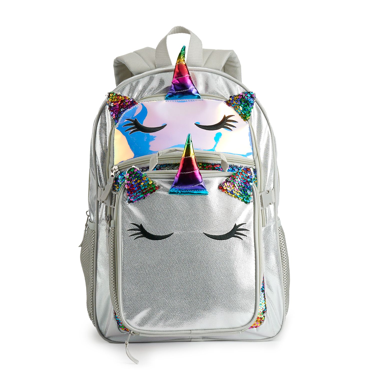 unicorn bookbag with lunch box