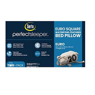 Serta® 2-pack Euro Feather Pillows