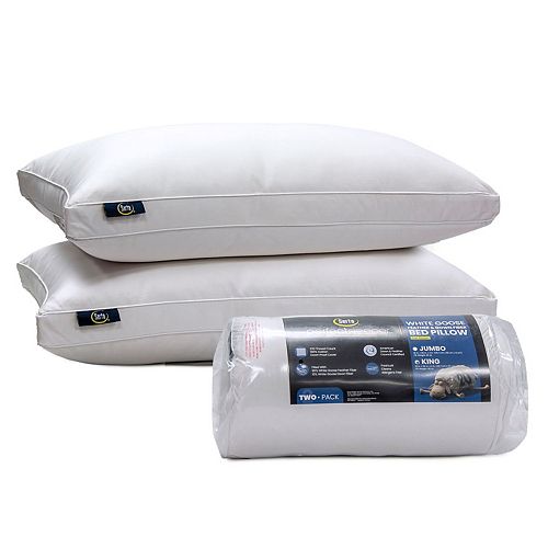 Serta® 2pack White Goose Feather Side Sleeper Pillows