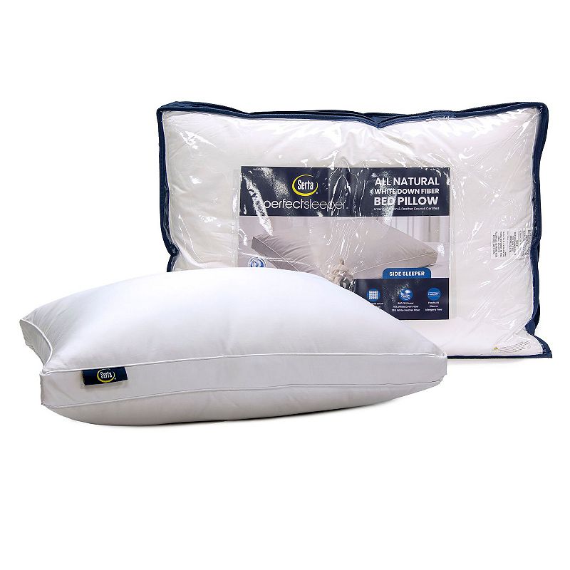 75861702 Serta 2-pack White Down Side Sleeper Pillows, STD  sku 75861702