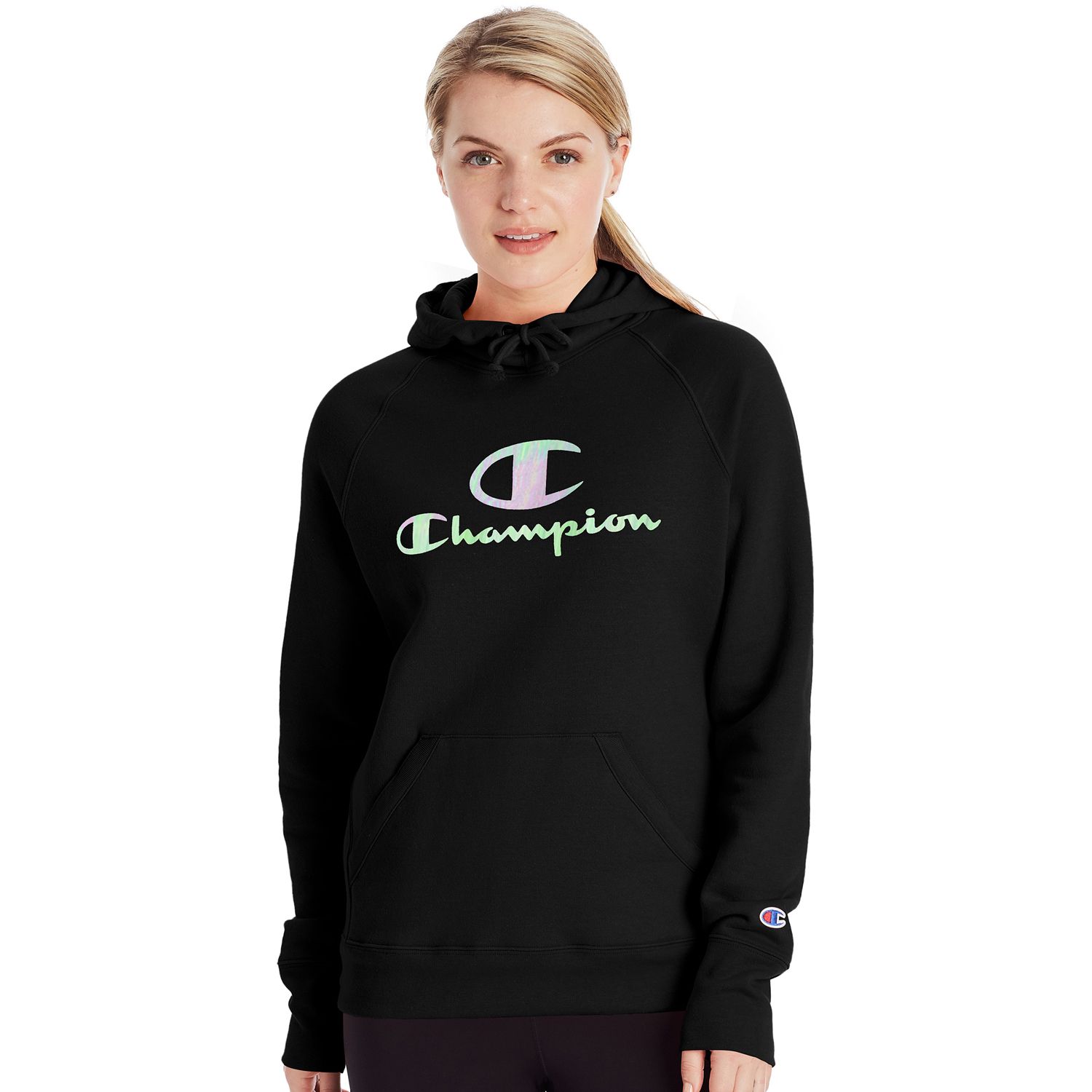 black womens champion hoodie