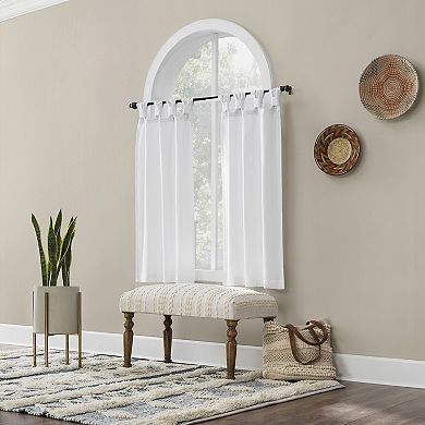 Archaeo 2-pack Sarro Washed Cotton Semi-Sheer Tab Top Window Curtain