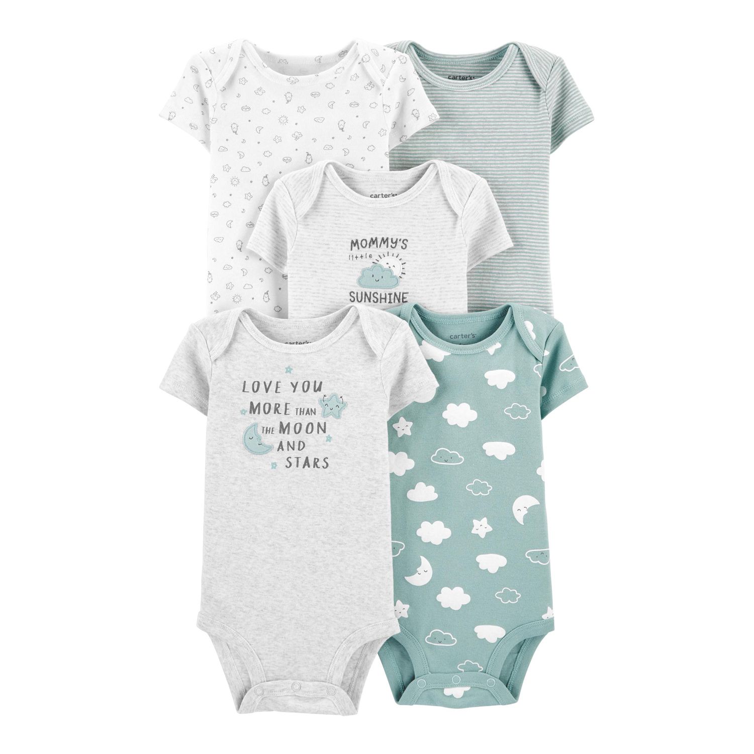 carter's solid onesies