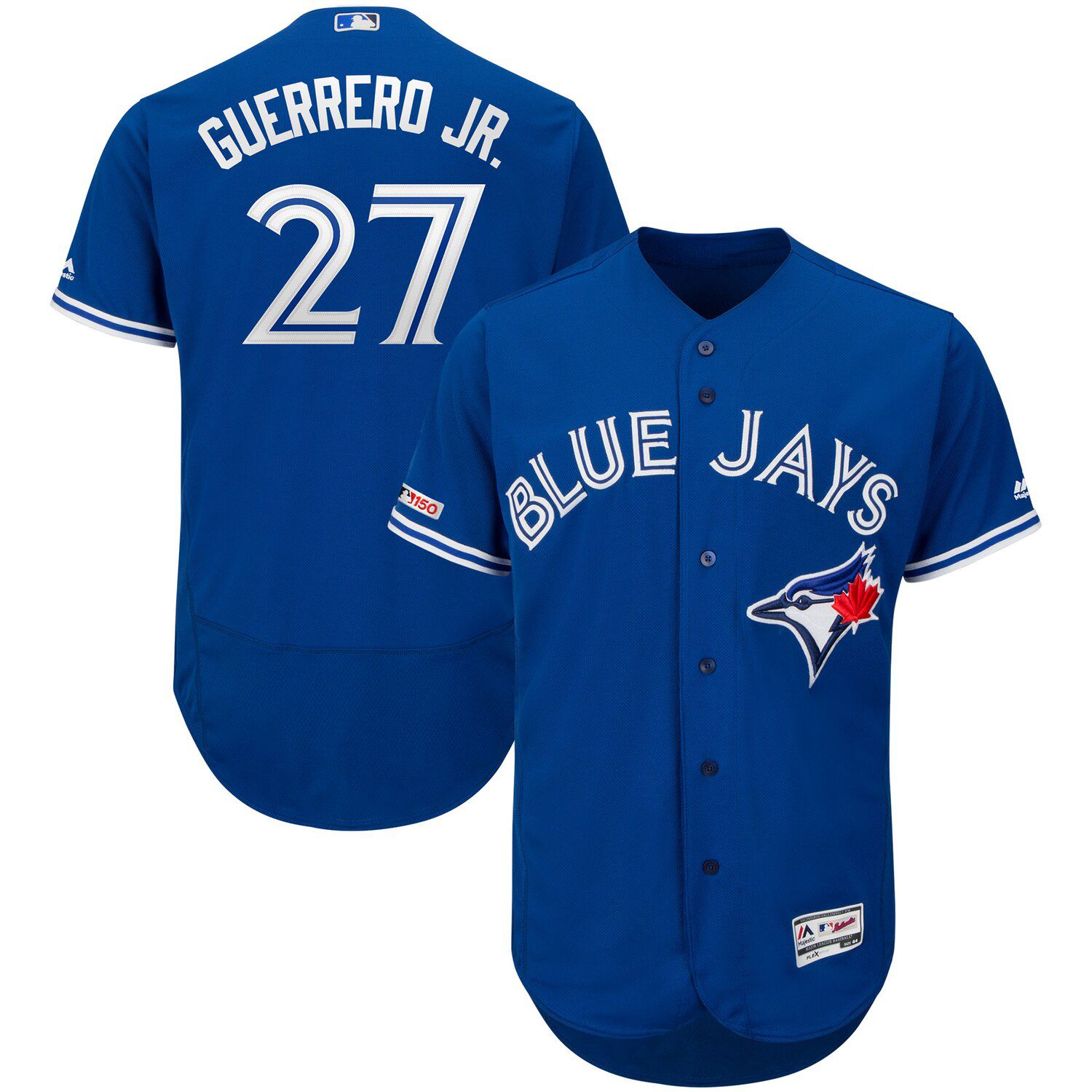 blue jays button up jersey