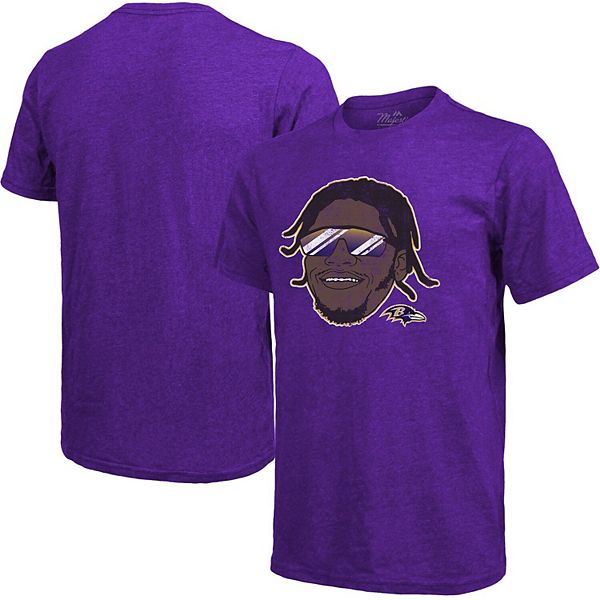 NFL Team Apparel Youth Baltimore Ravens Lamar Jackson #85 Purple Player  T-Shirt