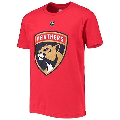 Youth Sergei Bobrovsky Red Florida Panthers Name & Number T-Shirt