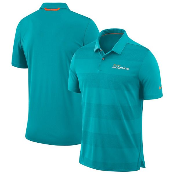 Men's Nike Aqua Miami Dolphins Sideline Elite Coaches Team Color  Performance Polo