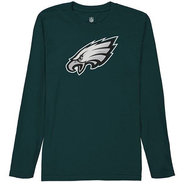 Women's Fanatics Branded Midnight Green/Black Philadelphia Eagles Ombre Long  Sleeve T-Shirt