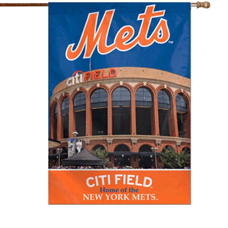 New York Mets 28 x 40 Double-Sided Banner, Multicolor
