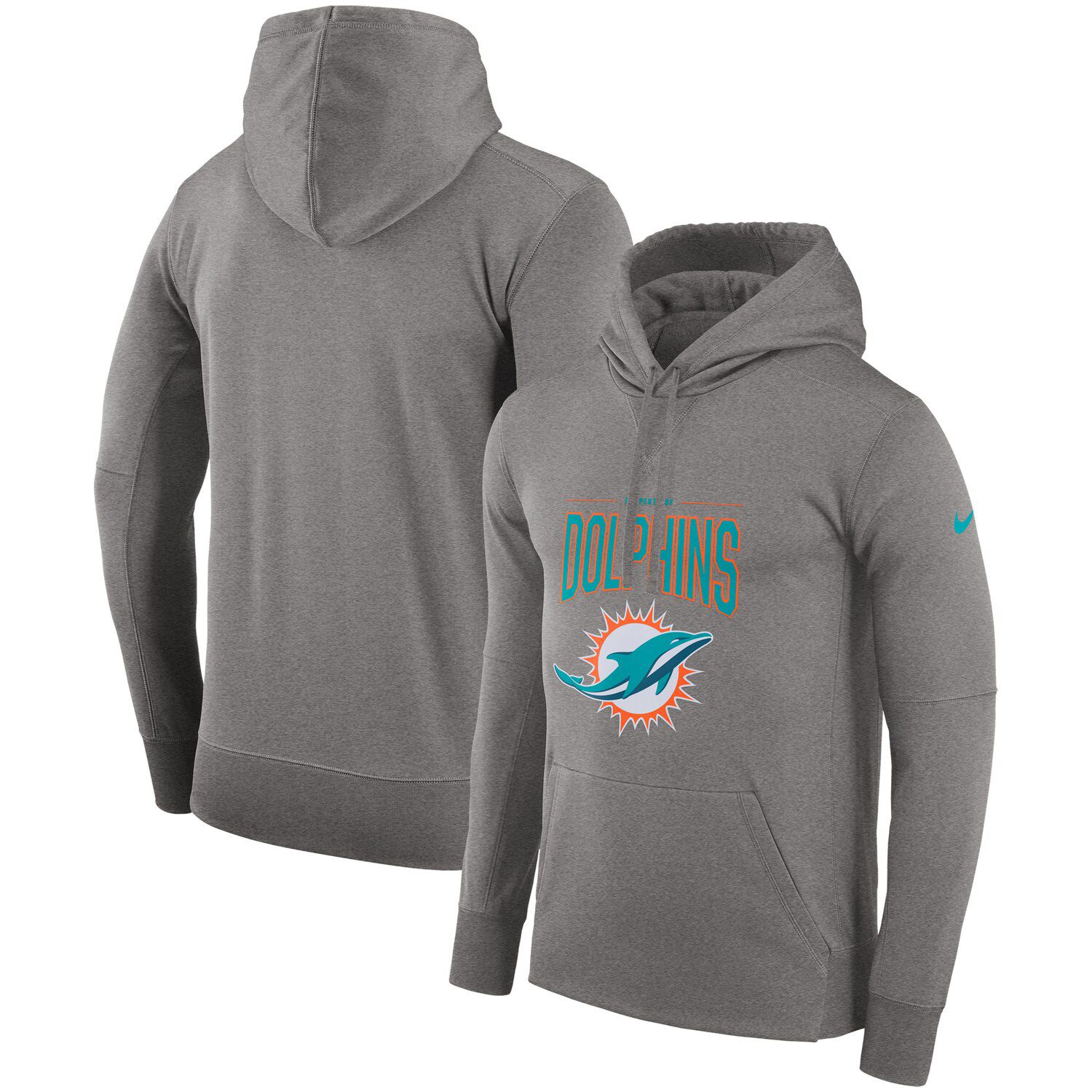gray miami dolphins hoodie