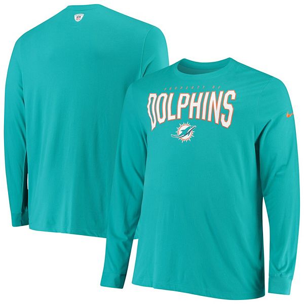 هيدرافيشل جدة Miami Dolphins Nike Sideline Property Of Performance Long Sleeve T-Shirt -  Aqua هيدرافيشل جدة