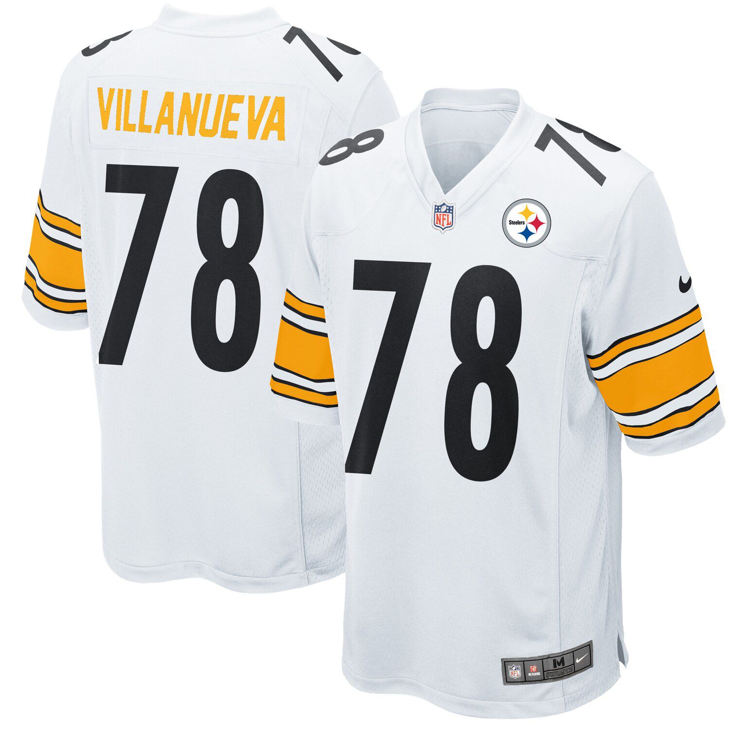 Pittsburgh Steelers Women's #78 Alejandro Villanueva Replica Home